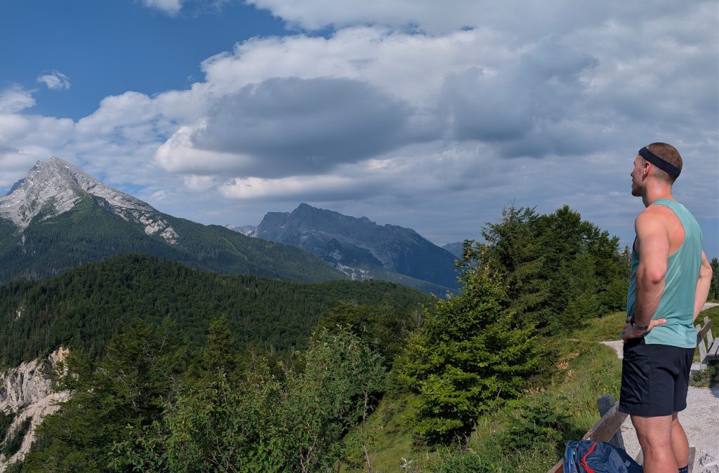 Bergpanorama bei einer Wanderung