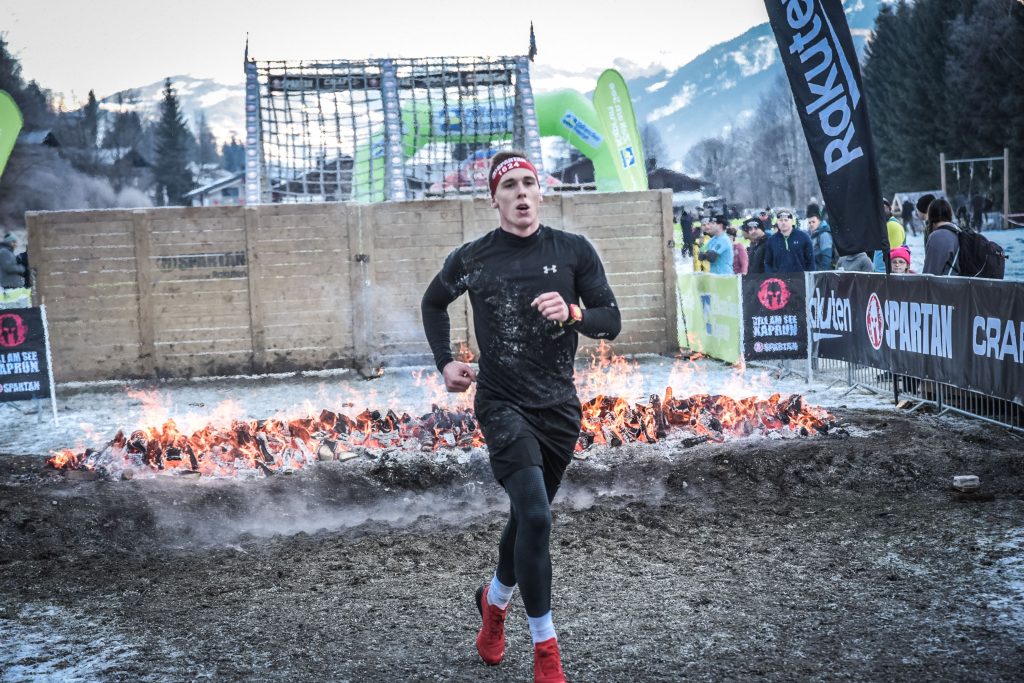 Samuel Lehner bei einem Hindernislauf (Spartan Race)