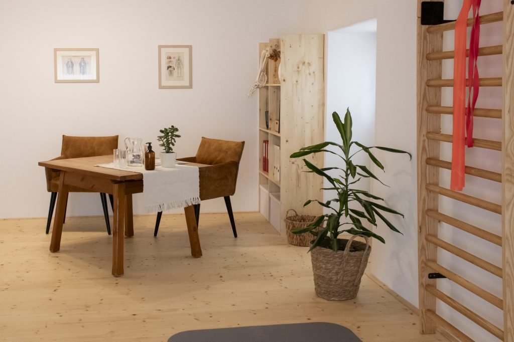 Besprechungstisch der Physiotherapiepraxis physamio